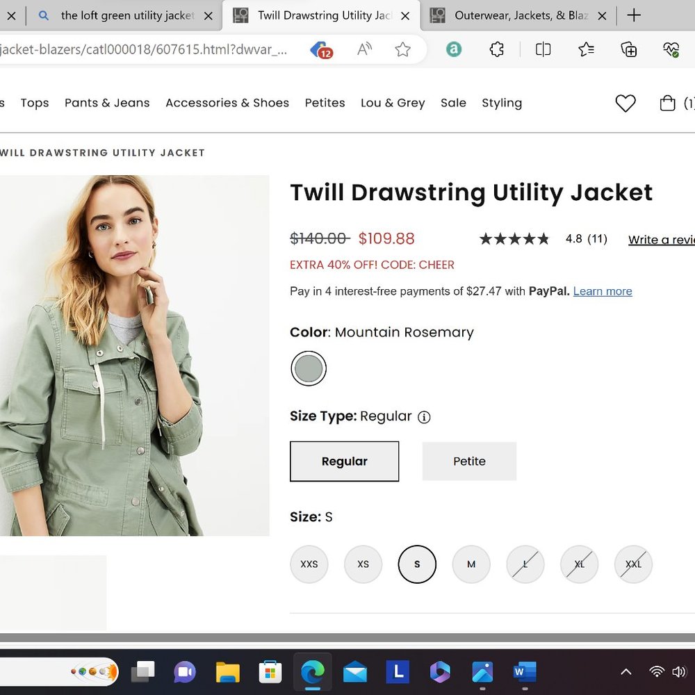 LOFT Utility Jacket-NEW!